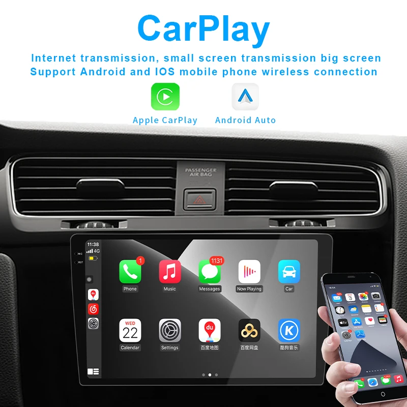 New Arrival Car Radio With Qualcomm Chip Android 10 Real 8 Core WIFI 4G NET Chinese Android Player