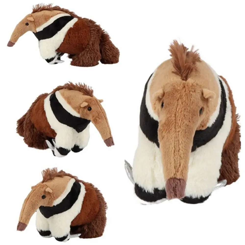 Stuffed Animal Giant Anteater Plush High Fidelity Soft Cute Simulation Anteater Kawai Lifelike Tamandua Plush Gifts for Kids