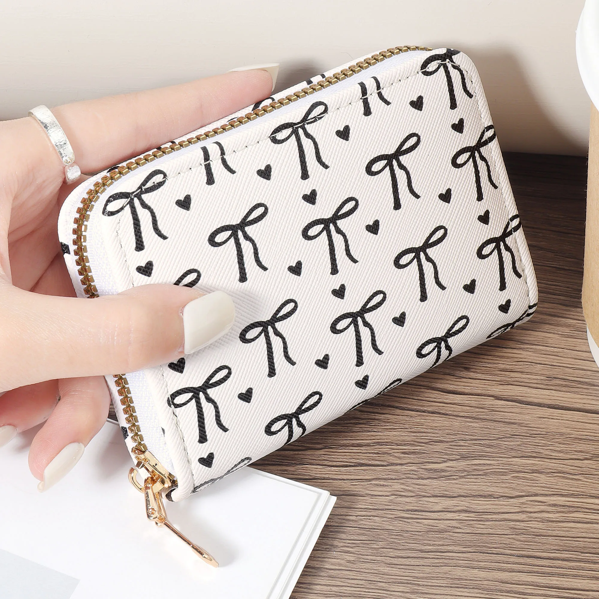 

Zipper Around Coin Purse, Simple Credit Card Holder With Multi Card Slots, Versatile Wallet