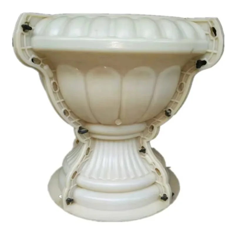 Plastic concrete flower pot mould for sale for outdoor decoration garden decoration