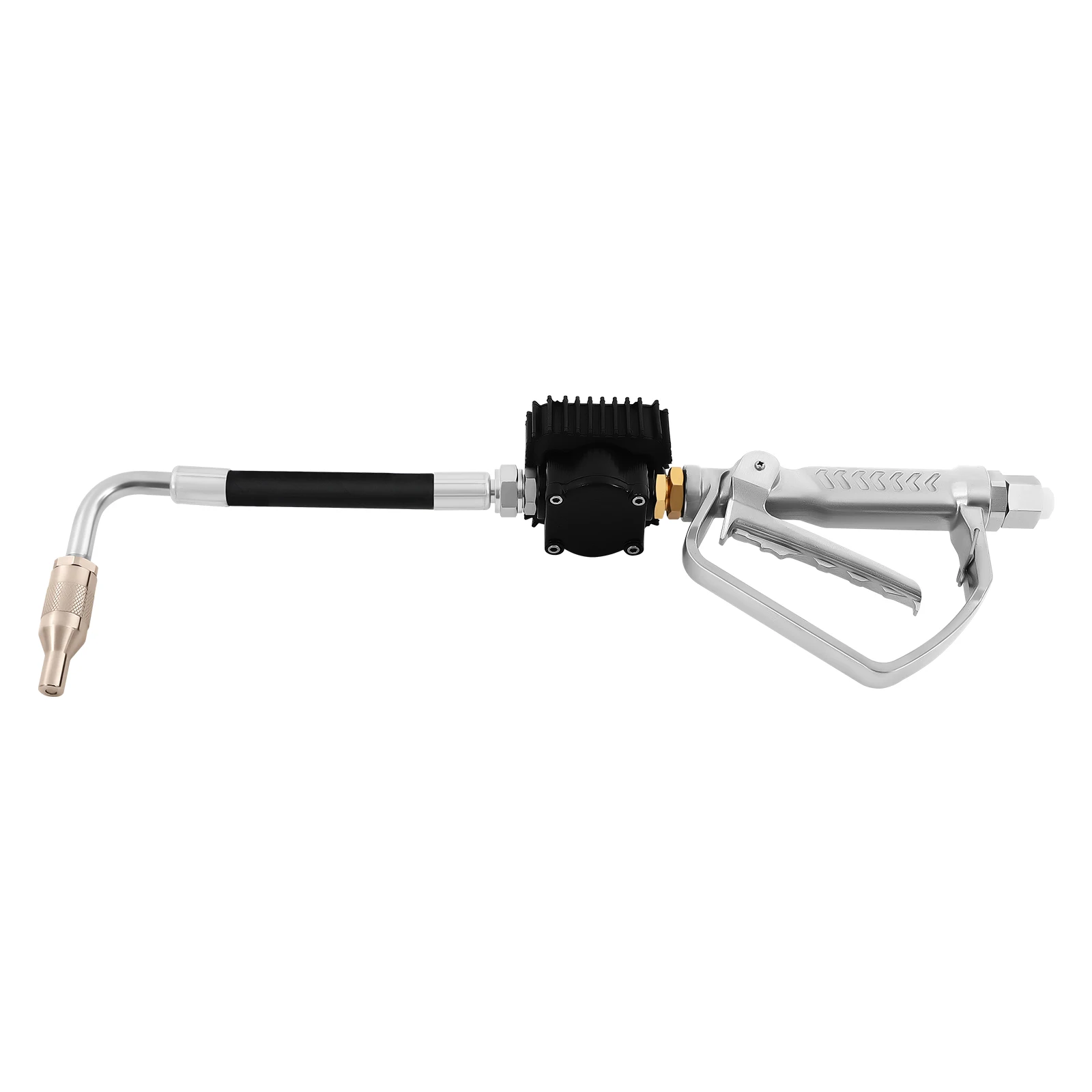 

Quantitative Fueling Gun Aluminum Alloy Rubber Flexible Explosion-proof Hose ±0.3% High Precision 4 Units L/GAL/QTS LCD Display Auto Shutoff Pre-set Fuel Volume 360° Rotatable Anti-leak Nozzle Low Battery Reminder Idle Sleep for Diesel Gasoline Engine Oil