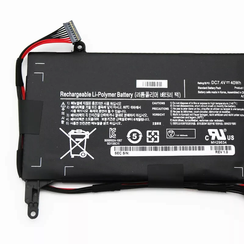 AA-PBZN4NP 7.4V 40Wh Laptop Battery for Samsung A03US A04US XE700T1A-A02US XE700T1A-A05US 1588-3366  BA43-00317A