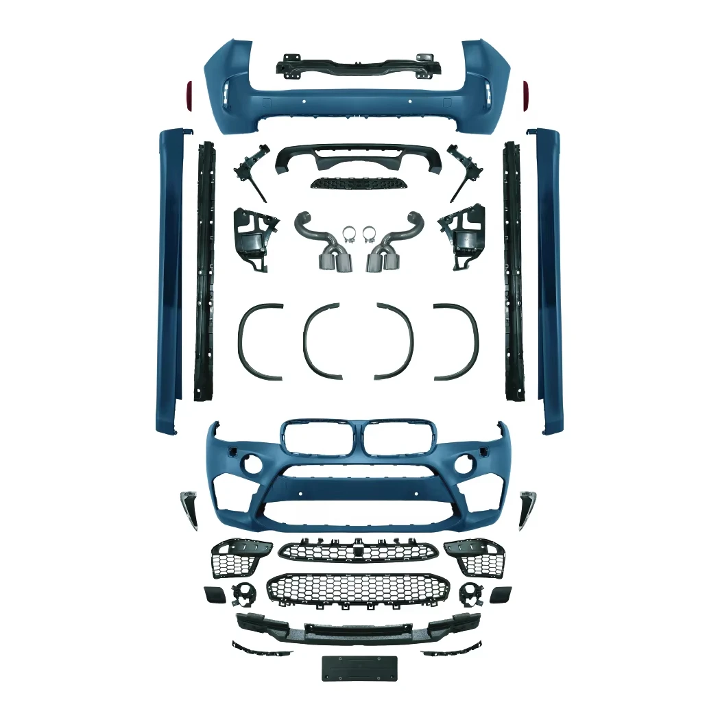 

For BMer X5 F15 Upgrade to X5M Style PP Body Kit Includes Front Rear Bumper Rear Diffuser Modification Auto Parts