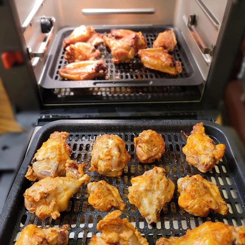 에어 프라이어 액세서리 그릴 팬 찐 보드 크리스프 플레이트 교체 그릴 프라이 팬 드롭 배송