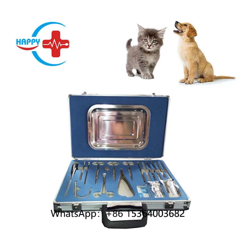 

HC-R063A Small Animals Operation Instruments Kit/veterinary Surgery Instruments Kit for Dog/cat Etc