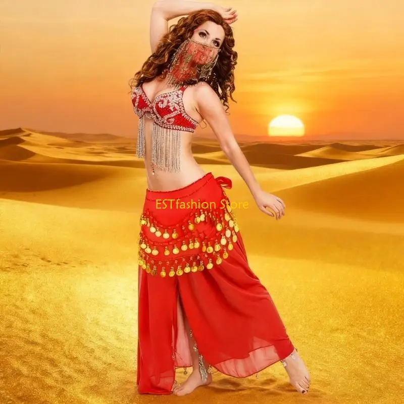 y5gc-women's-belly-dance-outfits-bellydance-hip-scarf-belly-dance-tribal-face-veil