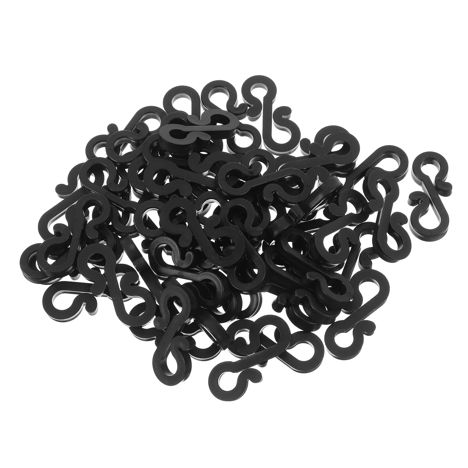 

50Pcs Christmas Tree Light Clips S-Shaped Plastic Hooks Outdoor String Lights Gutter Hooks Decorative Clips Xmas Tree Hangers