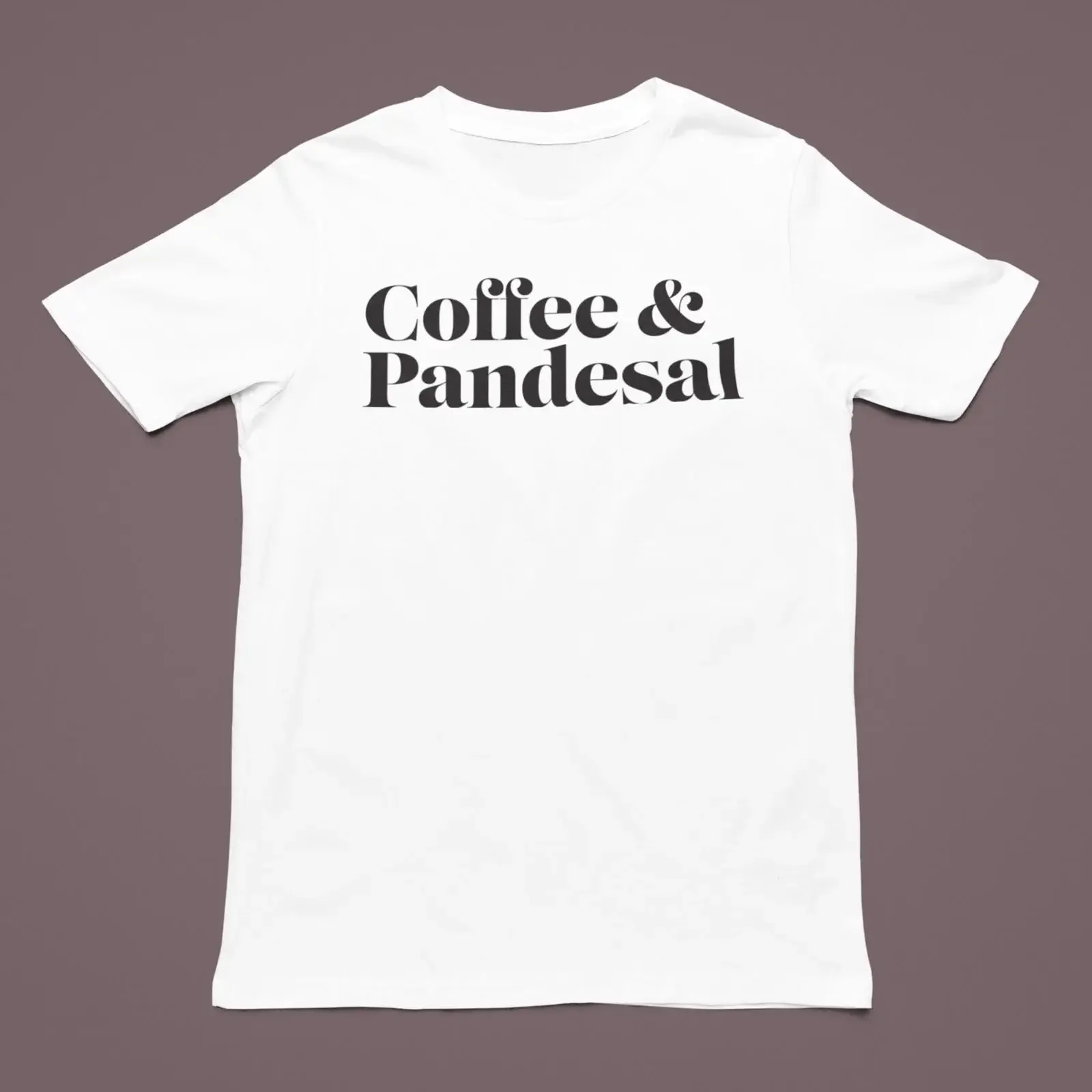 Coffee Pandesal T Shirt Filipino Funny Pinoy Humor Breakfast Philippine vintage Washed homme designer clothes Stretched Casual