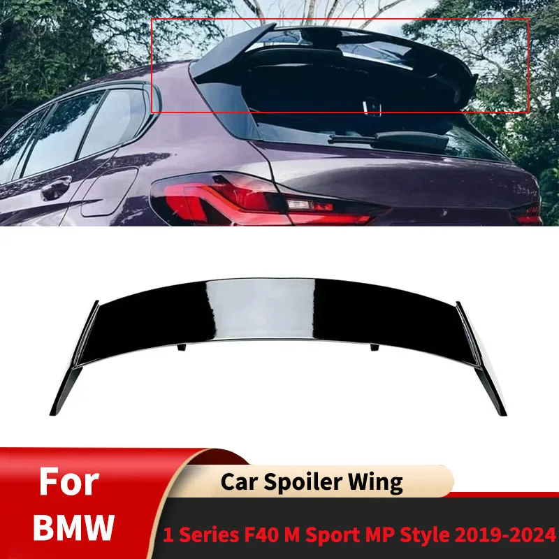 For BMW 1 Series F40 M Sport MP Style 2019-2024 Car Spoiler Wing Rear Roof Wing Diffuser Tail Fin Accessories Guard Board Tuning