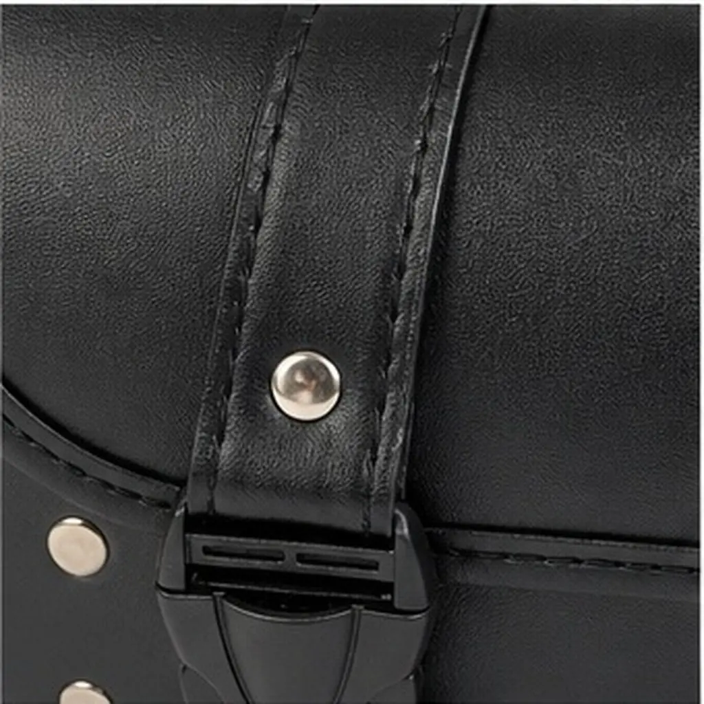 1Pcs Motorcycle Handlebar Bag PU Waterproof Fork Storage Tool Bottle Holder Motorcycle Handlebar Bag Tool Package Holder