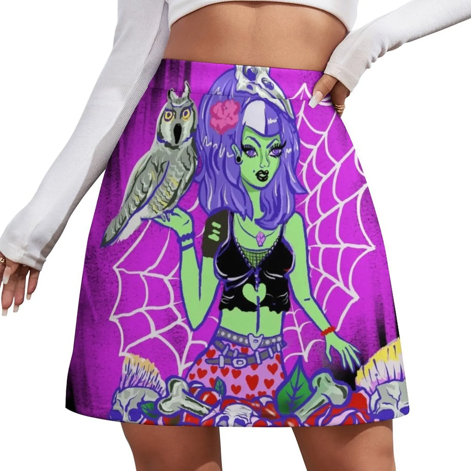 

Pyschobilly Rockabilly Punk Rock Pinup Girl Mini Skirt japanese kawaii clothes skirts for womens 2025 Mini Skirt
