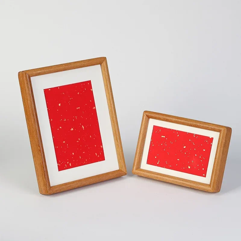 MDF Mortise‑Tenon Picture Frame Chinese Calligraphy Art Display Frame Tabletop Photo Holder Multi‑Size Home Ornament