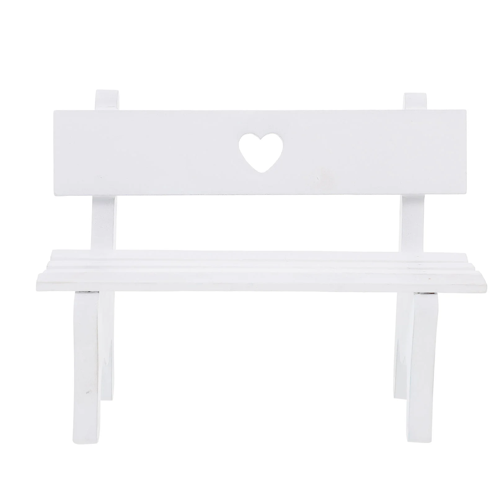 Decor Chair Ornaments House Decoration Miniature Wooden Photograph Bench Model White Playhouse Small Tool Office