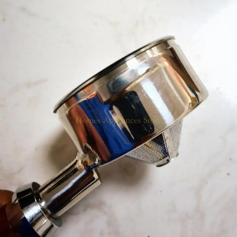 D0AB in acciaio inossidabile manico da caffè ciotola in polvere cestino filtro per macchina da caffè durevole facile da pulire