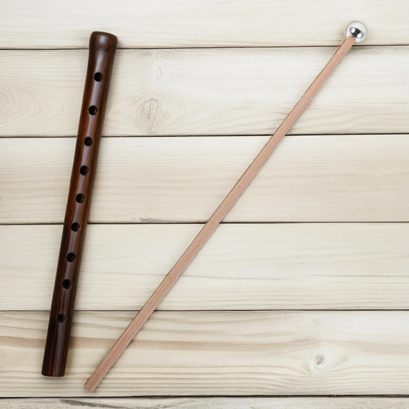 

2pcs Metal Head Xylophone Mallets Durable Aluminum Percussion Sticks Short Handle Precision Calibrated Wood Handle