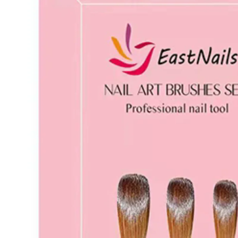 Set di pennelli per unghie in acrilico da 3 pezzi # 8/10/14 Spazzole per unghie professionali per estensione polvere acrilica Nail Art Strumenti per salone di manicure per intaglio 3D