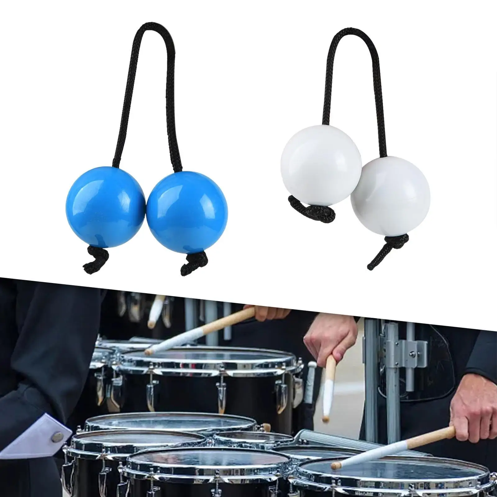 

Rhythmic Sand Balls Two Pair African Shaker Rattle for KTV Musical Lovers