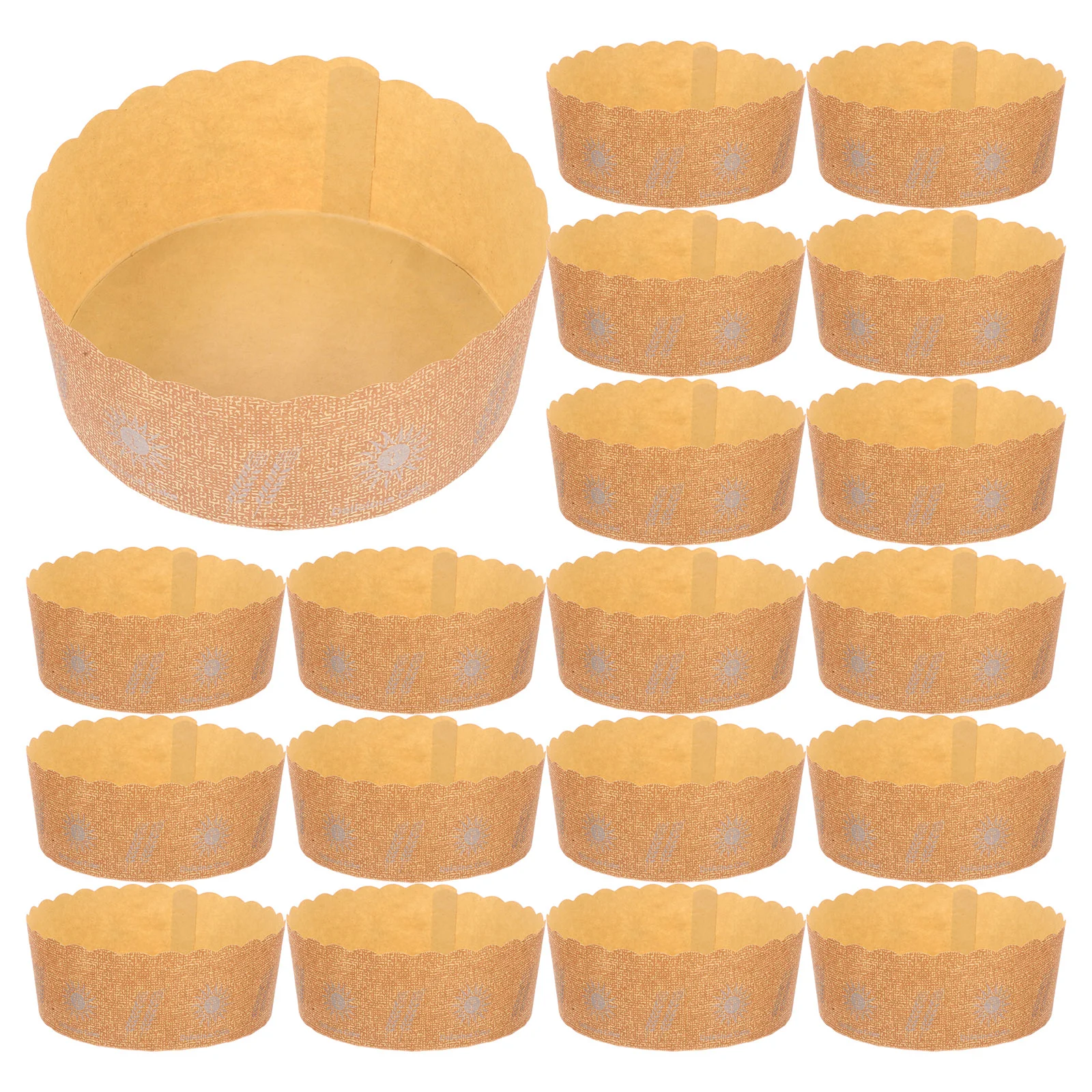 

100 Pcs Cake Pans Paper Cupcake Holder Cups High Temperature Resistance Muffin Container