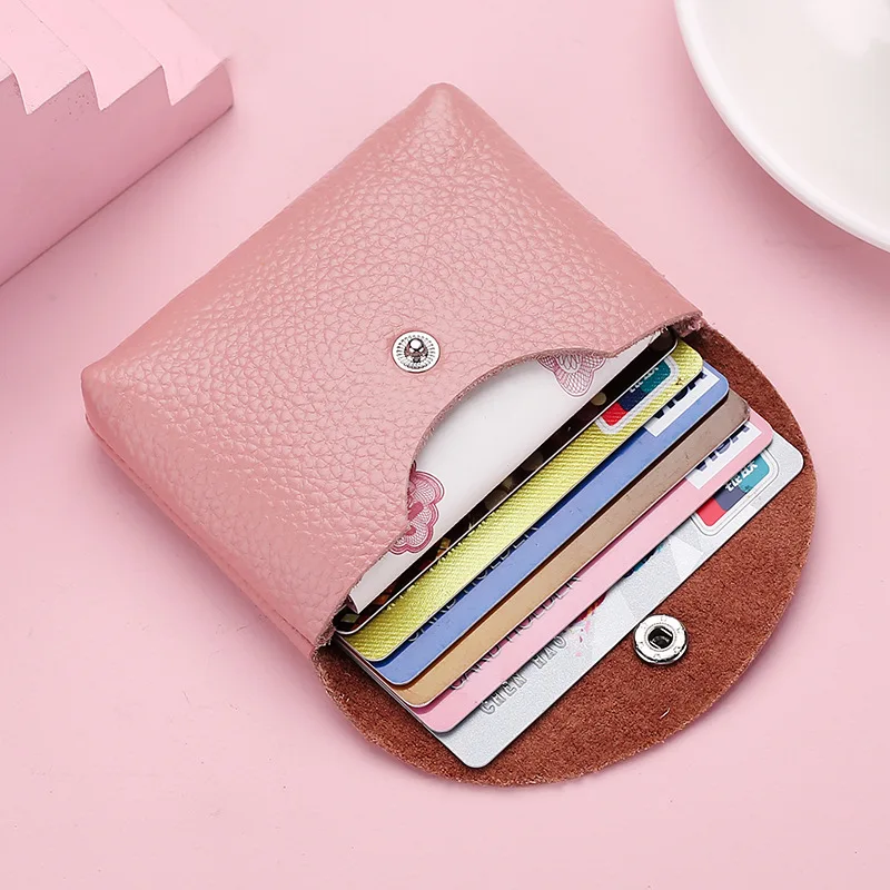 Large Capacity Cowhide Women's Wallets Female Short Coin Purses Hasp Clutch Money Bag Clip Credit ID Card Holders Case Handbag