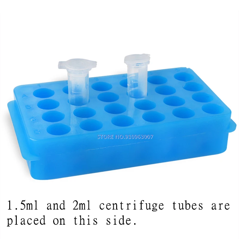 1 pces 24/32/60/80/96 furos duplo-face plástico centrífugo tubo rack laboratório pcr/ep tubo titular 0.5/1.5/2ml tubo centrífugo prateleira