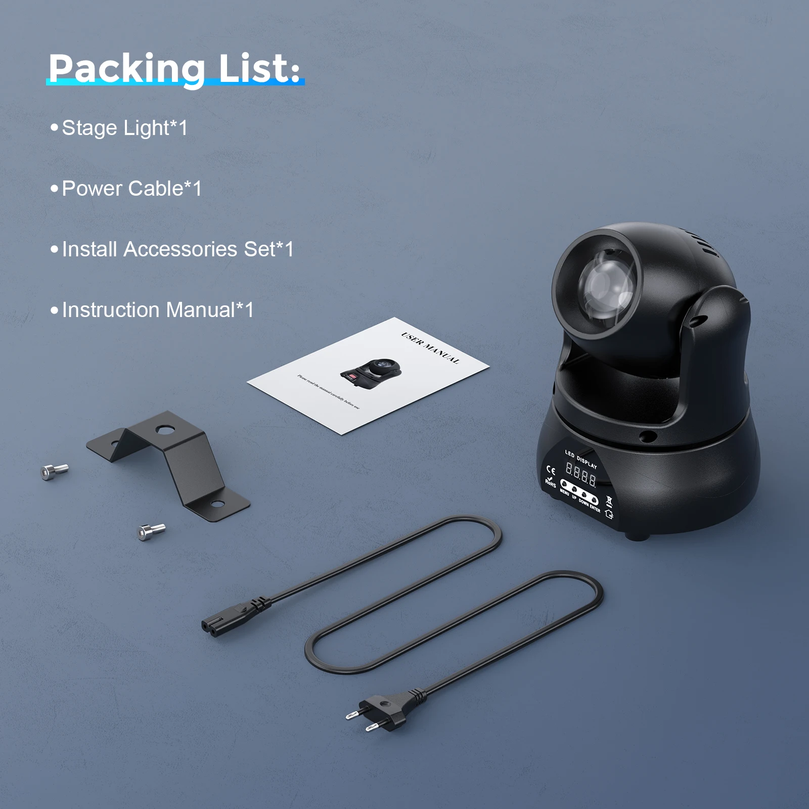 Yiflamefly 2 Pezzi 40W Mini Fascio di Luce a Testa Mobile Luce da Palcoscenico Standard DMX512 13CH per Concerti Festa Matrimoni Discoteca Sala da Ballo