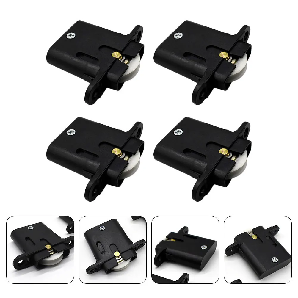

4Pcs Heavy Duty Sliding Wheel Accessories for Cabinet Wardrobe Door Furniture Replacement Smooth Rolling Pulley Parts
