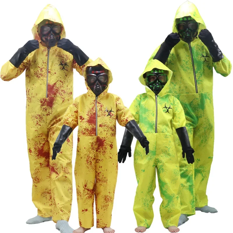 

Infect Zombie Resident Biochemical Protective Clothing Costume Evil Purim Boy Girl Radiation Protection Jumpsuit Outfit