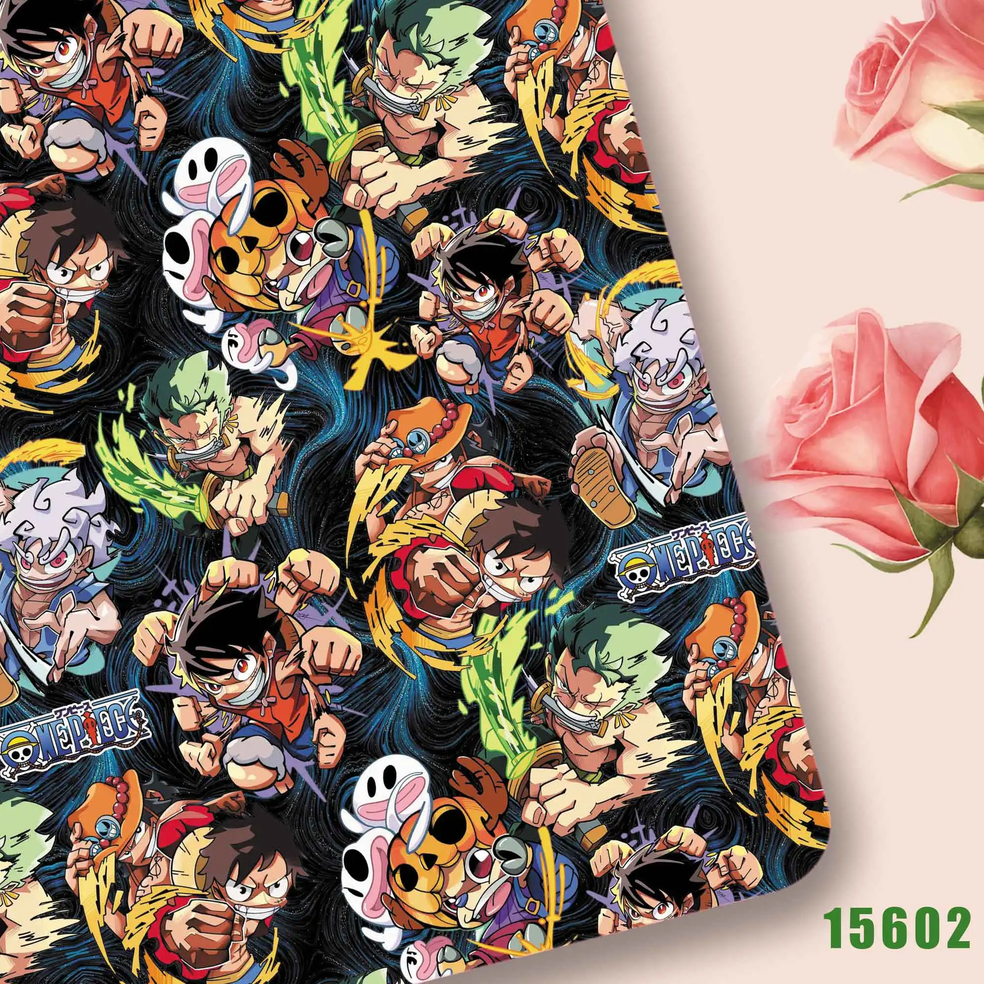 One Piece Anime peripherals Fabric 140*50cm DIY Sewing Patchwork Quilting Baby Dress Printed Fabric Fabric Sewing Kids15601