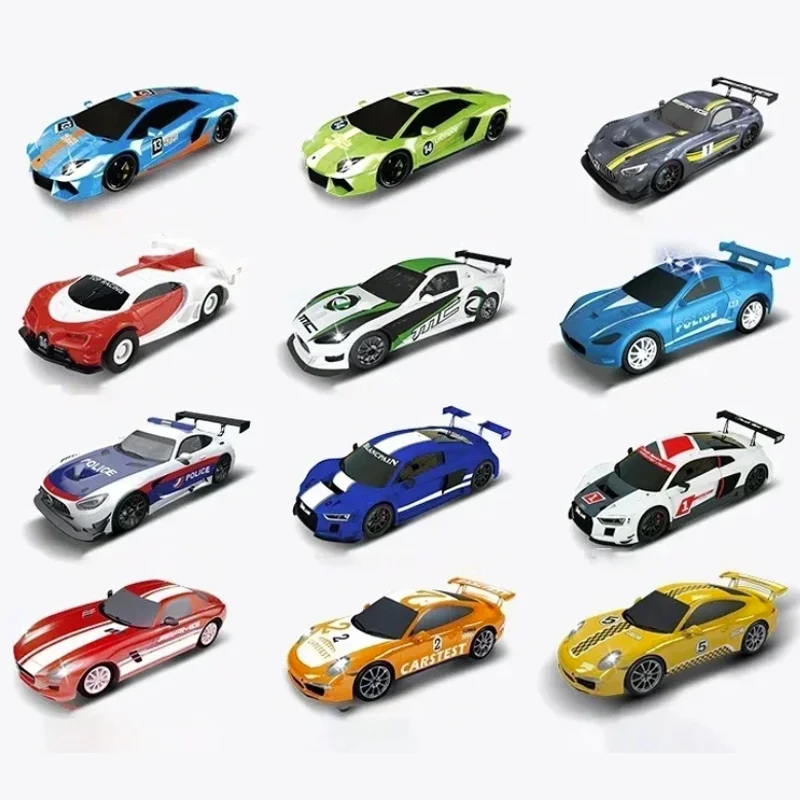 Analog Slot Car For Carrera Go  Scalextric 1 64 1/64 1:64 Scale Electric High Speed Race Track Polizei Racing Cars Vehicle Toy