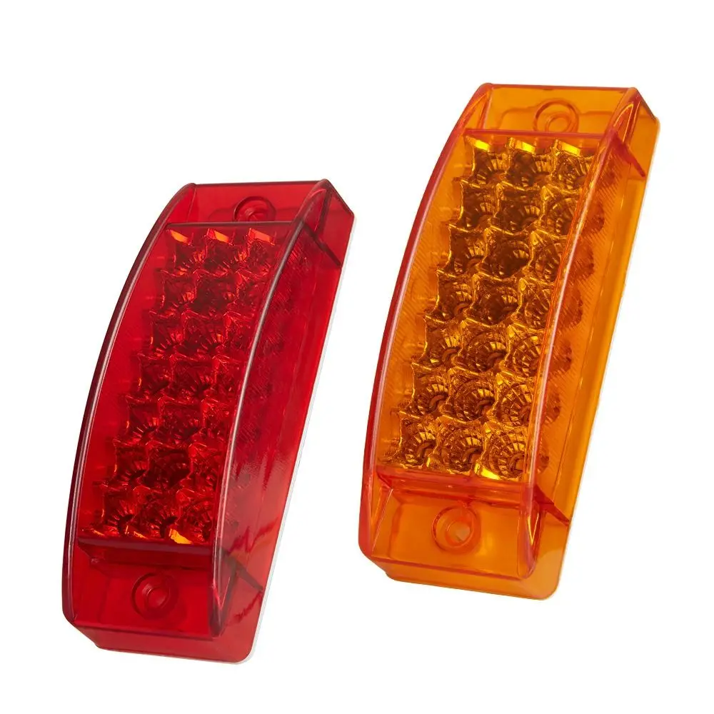 High Brightness 21LED Truck Clearance Light Anti Collision Warning Signal Tail Light Blinker Square LED Marker Side Light Lorry