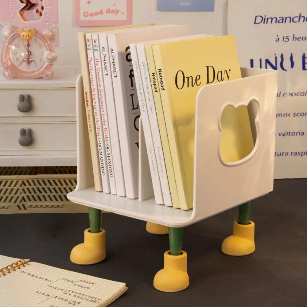 

Exquisite Multi-layer Design Desktop Book Stand Efficient Easy to Install Layered Book Shelf Student Storage Rack Home Decor