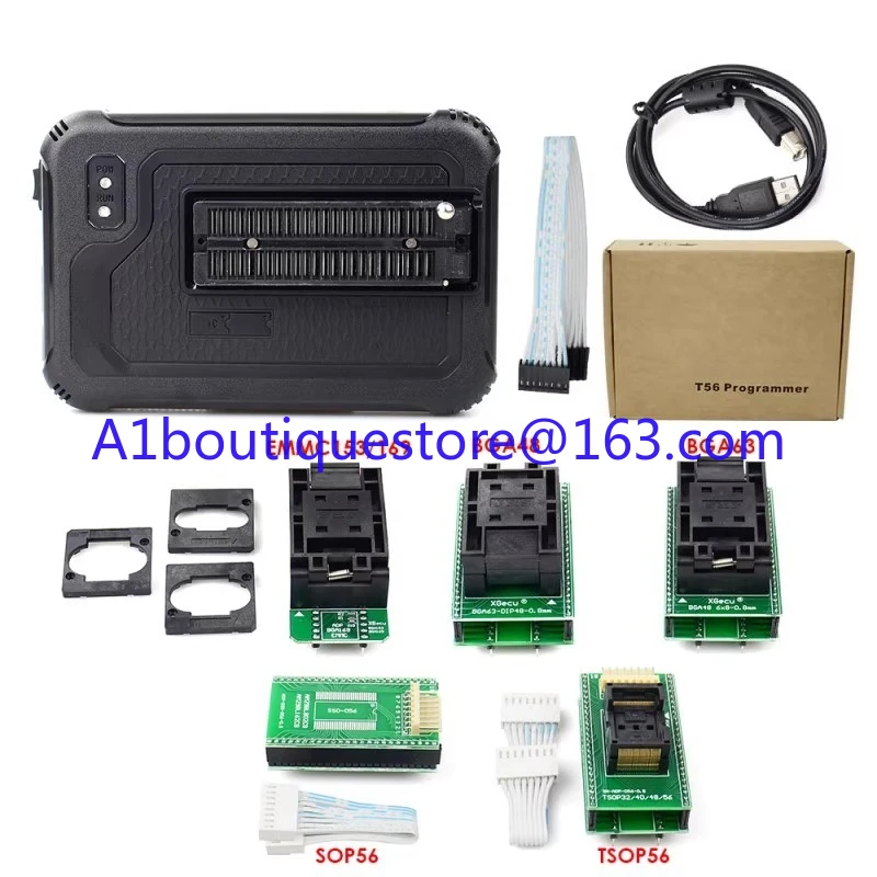T56 universal programmer notebook microcontroller main board burning navigation LCD view 3