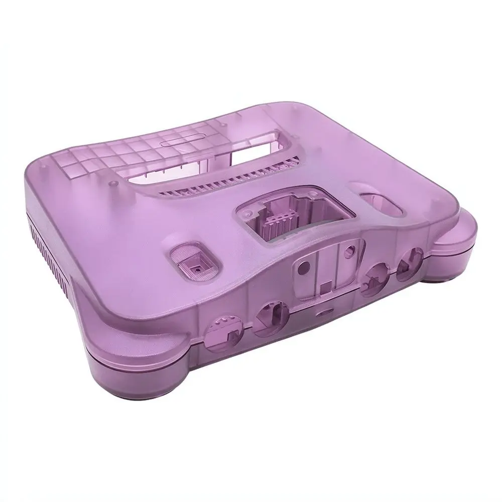 Protective Replacement Case For For N64 Gaming Console Translucent Housing With Repair Screwdriver Maintenance Kit