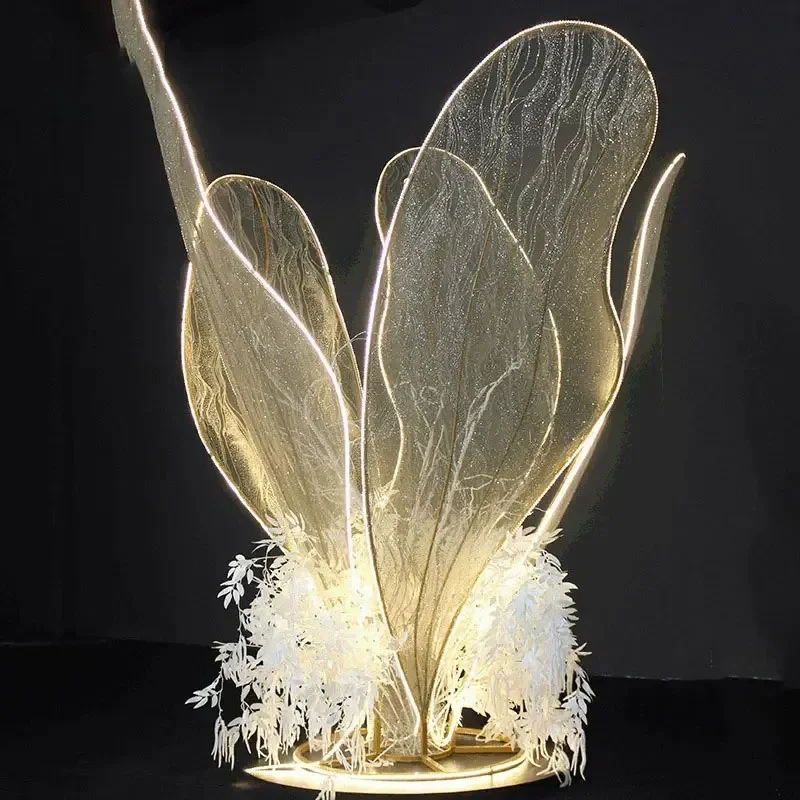 Wedding stage props, background gauze decoration, wedding decoration supplies