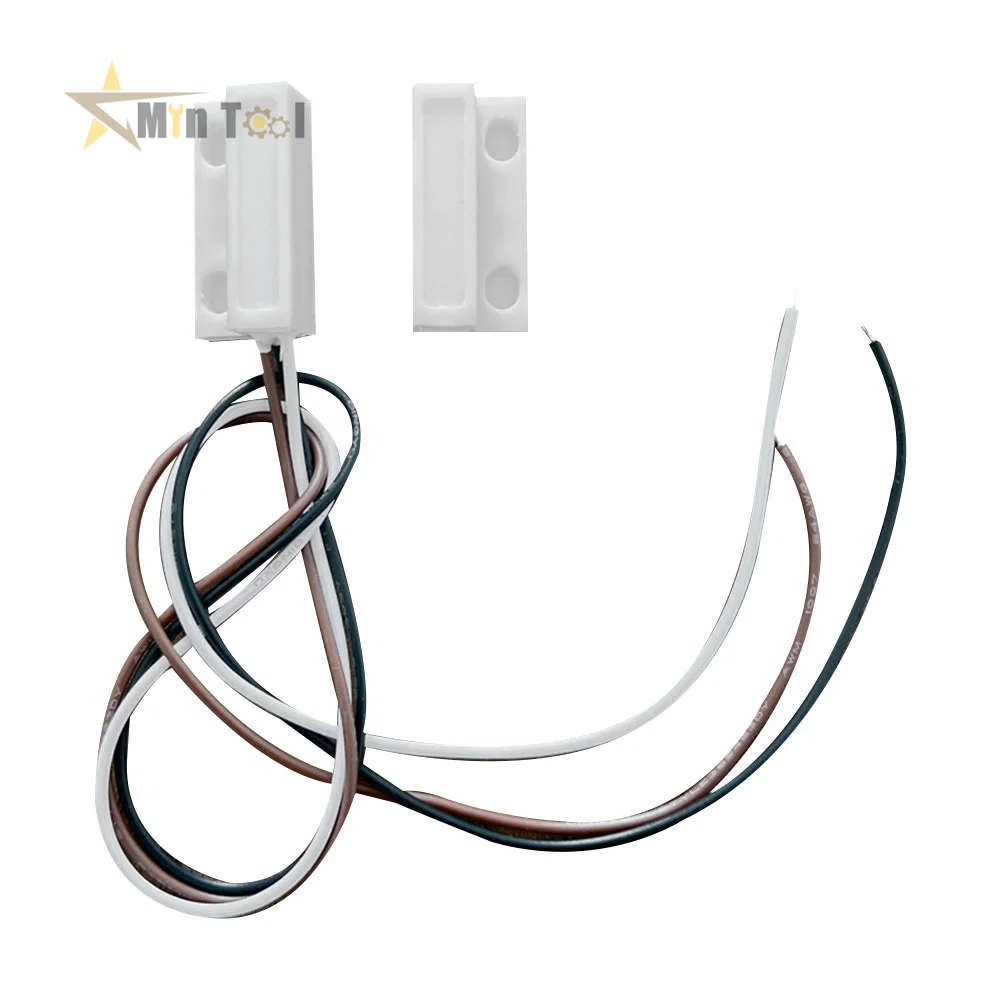 3-Wire Door Window Sensor N/C N/O Switch Magnetic Alarm100V DC Normally Closed/Opened for Home Safe Supply Accessories