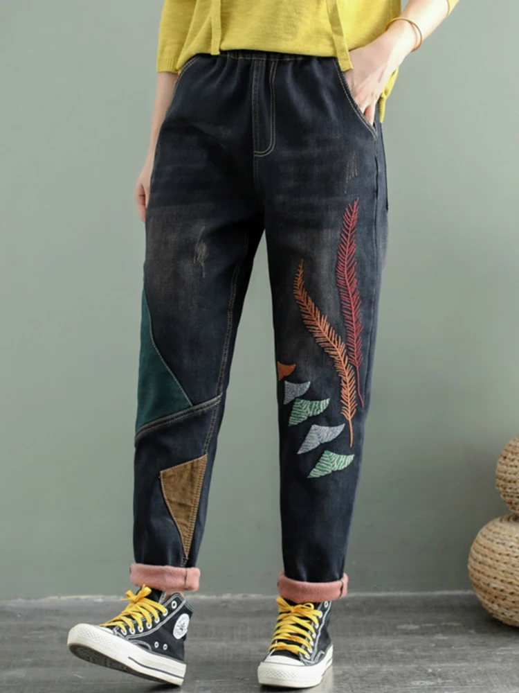 Max LuLu 2021 Korean Fashion Style Winter Trousers Womens Loose Vintage Jeans Ladies Casual Punk Denim Pants Oversized Pantalons