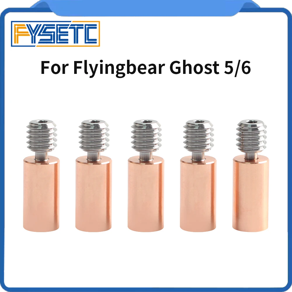 For Flyingbear Ghost 5 6 All Metal Throat Bi-Metal Heat Break Titanium Alloy Throat Smooth Thread Heatbreak