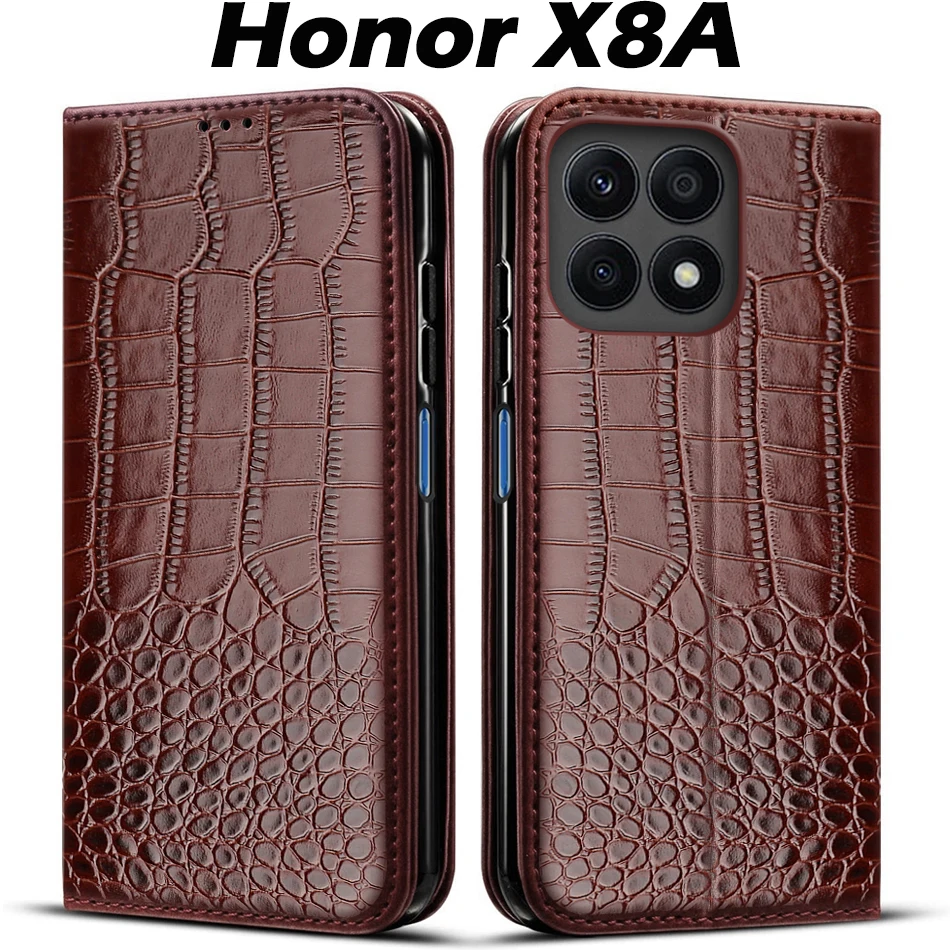 For Honor X8A 2023 Case 4G flip leather Phone Cases for Honor X8a Cover HonorX8a X 8a CRT-LX1 Fundas Capa Honor X8a case card