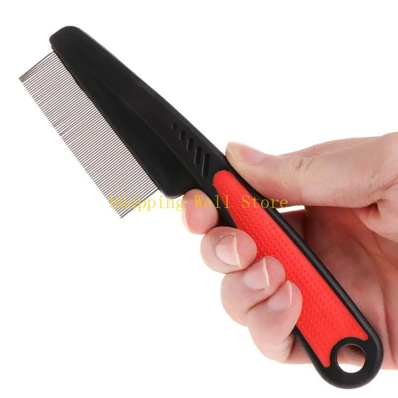 KX4B Flea Comb Удаление вшей щетки для домашних собак и кошек Удаление перхоти для блох вшами