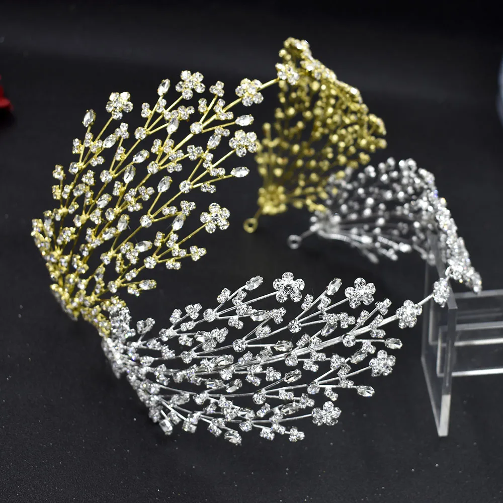 A400 Luxury Wedding Headband Princess Crown Hairband Women Tiaras Pageant Crowns Hair Accessories Jewelry Bridal Headwear