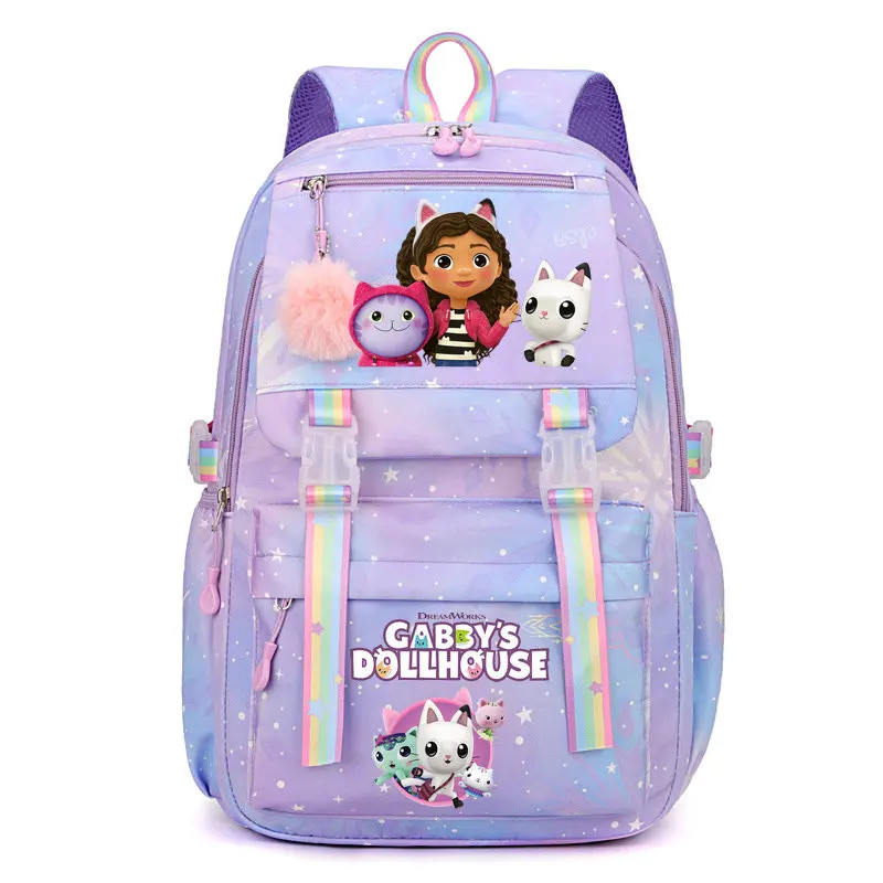 Mochila Gabby Dollhouses Girls School Backpack Cute Cartoon Print Kids Backpacks Boys Girls Schoolbags Children School Backpack