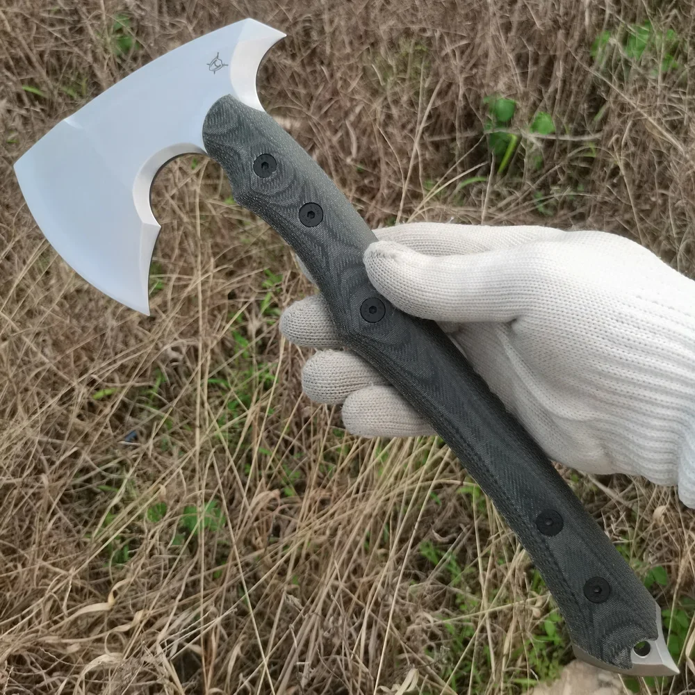 

BEKETEN Jiaolong Battle Axe DC53 Toad Blade Linen Handle Outdoor Camping Hunting Exploration Survival Tactical Kitchen EDC Tools