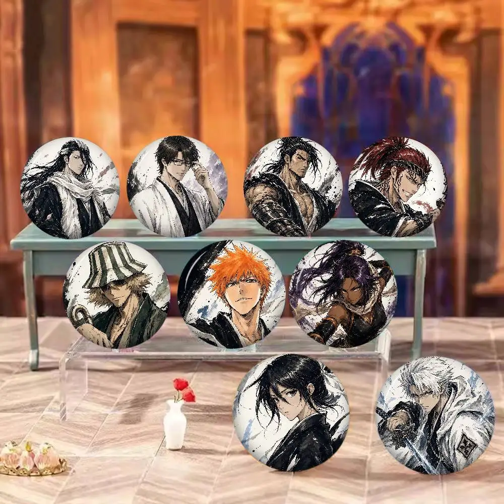 Anime B-Bleach Creative Tinplate Soft Button Pins Animal Icon Brooch Lapel Backpack Badge Accessories Pin
