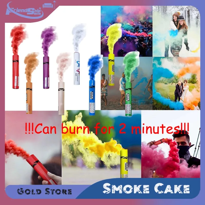 5/10/15 قطعة 8 ألوان يده الدخان أنبوب المرحلة حفل زفاف جو الإبداع الضباب الدخان الدعامة الدخان يدوم لمدة 2 دقيقة