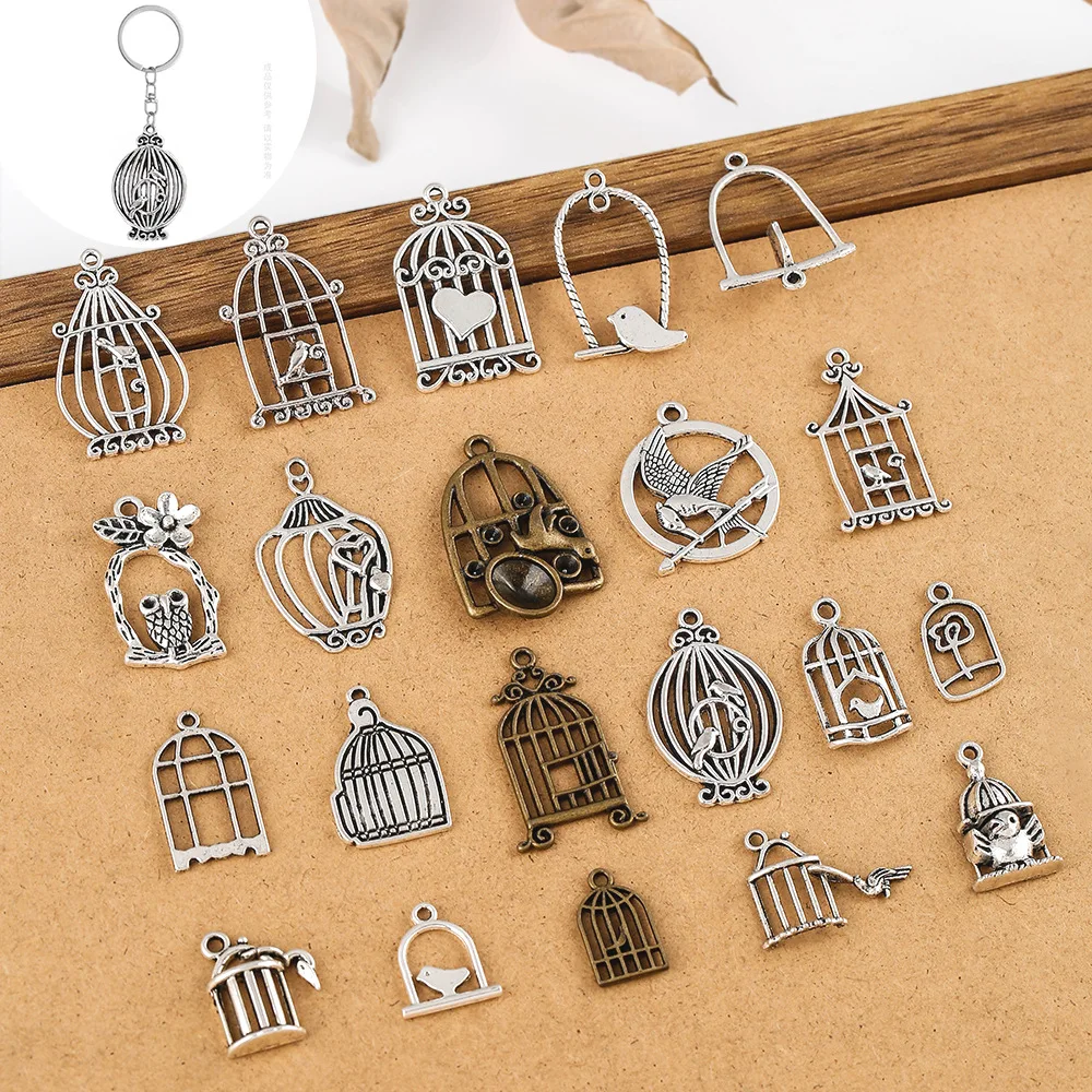 

Ювелирные аксессуары из сплава своими руками, птичьи клетки, выдолбленные пейзажные подвески на окнах, тисненые конструкции