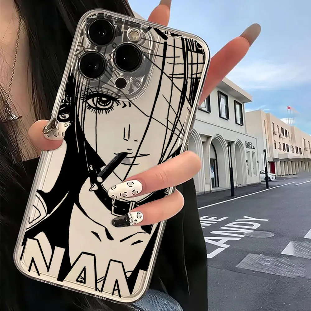 Anime Nana Osaki Line Phone Case For Motorola Moto G9 G22 G32 G53 G30 G71 G72 G73 Edge 40 Pro Soft Transparent TPU Back Cover