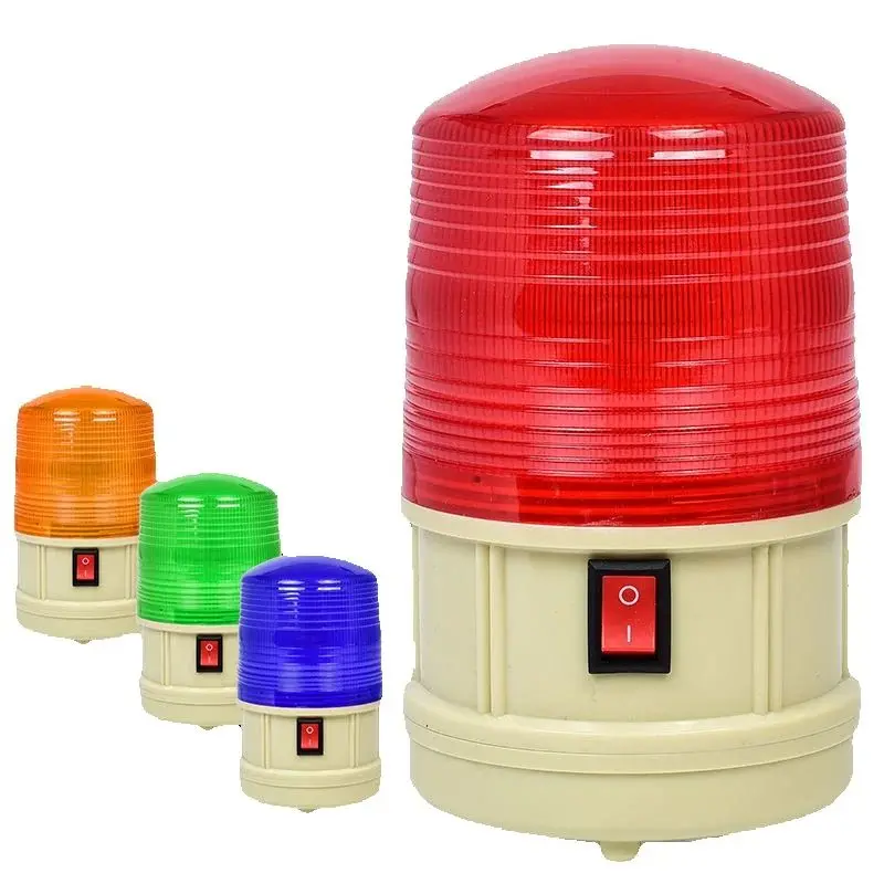 No Sound Outdoor Alarm Lights,No Wiring Required, LED Strobe Signal Magnetic Warning Lights, Dry Battery Warning Lights