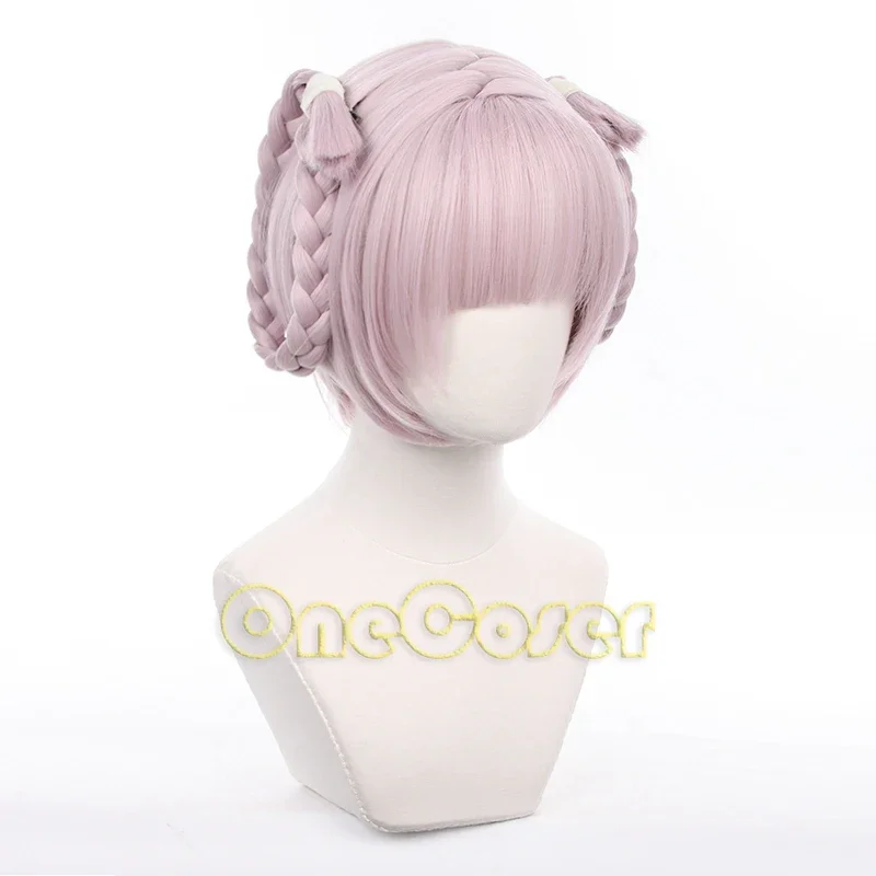 วิกผมคอสเพลย์อนิเมะ Call of the night nazuna nanakusa ผมถักเปียสีชมพูอ่อน yofukashi NO Uta ทนความร้อนช่อผมปลอมเด็กผู้หญิงผู้หญิง