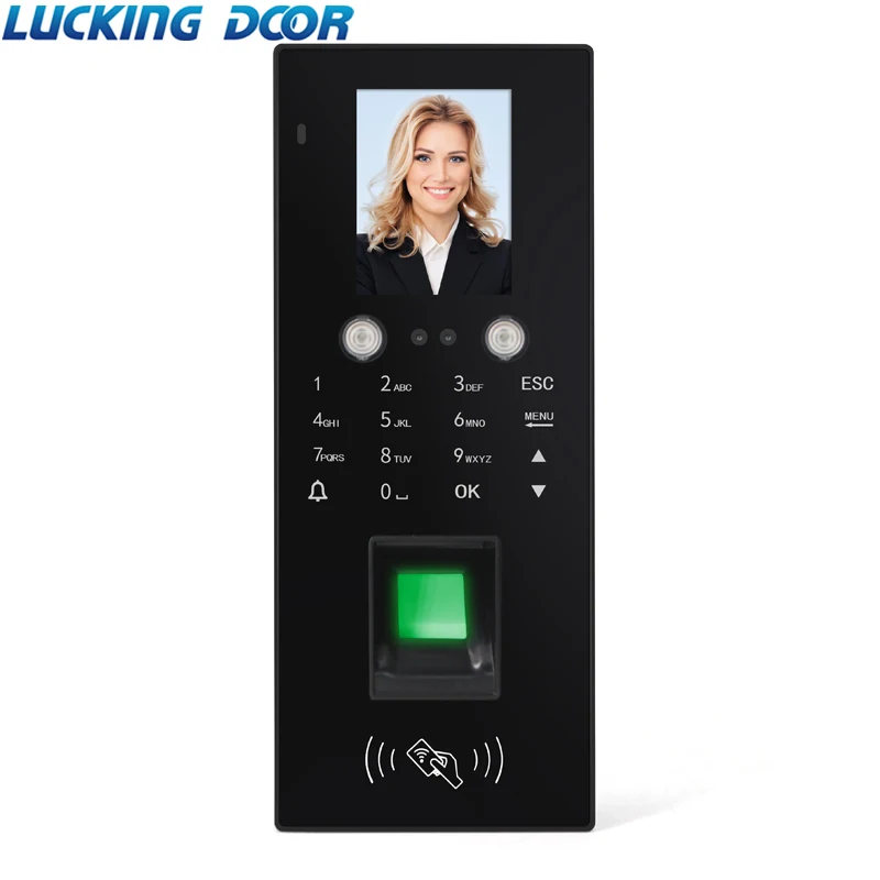 Facial Recognition Time Attendance System Access Control RFID Face Fingerprint Password Attendance Access Control Machine