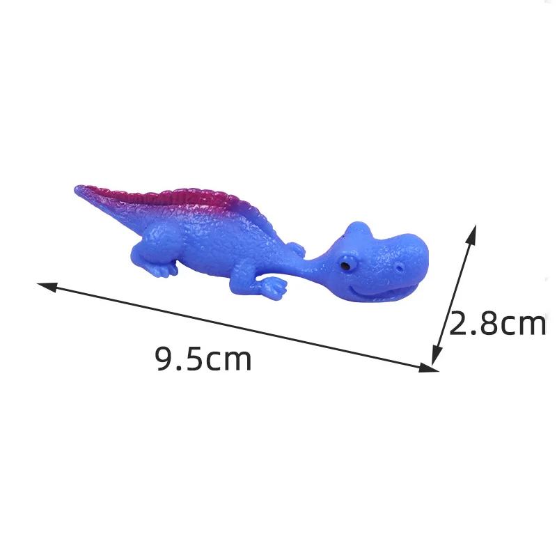 1PC Creative Dinosaur Finger Toys Kids Funny Cartoon Animals Anxiety Stress Relief Shooting Playing Toy Slingshot Catapult Game